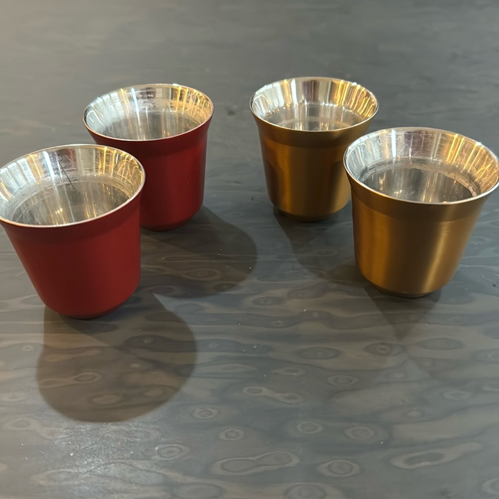 4 Nespresso espresso cups